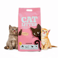 Lavender clumping cat litter
