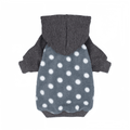 Polka dot pet hoodie