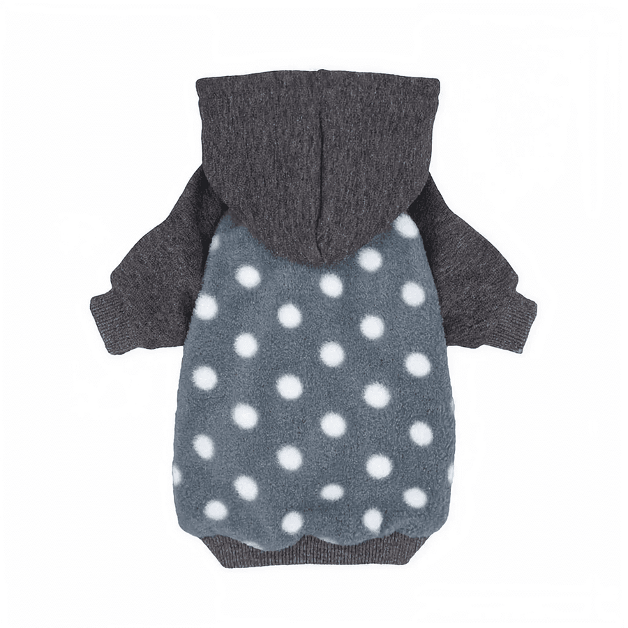 Polka dot pet hoodie